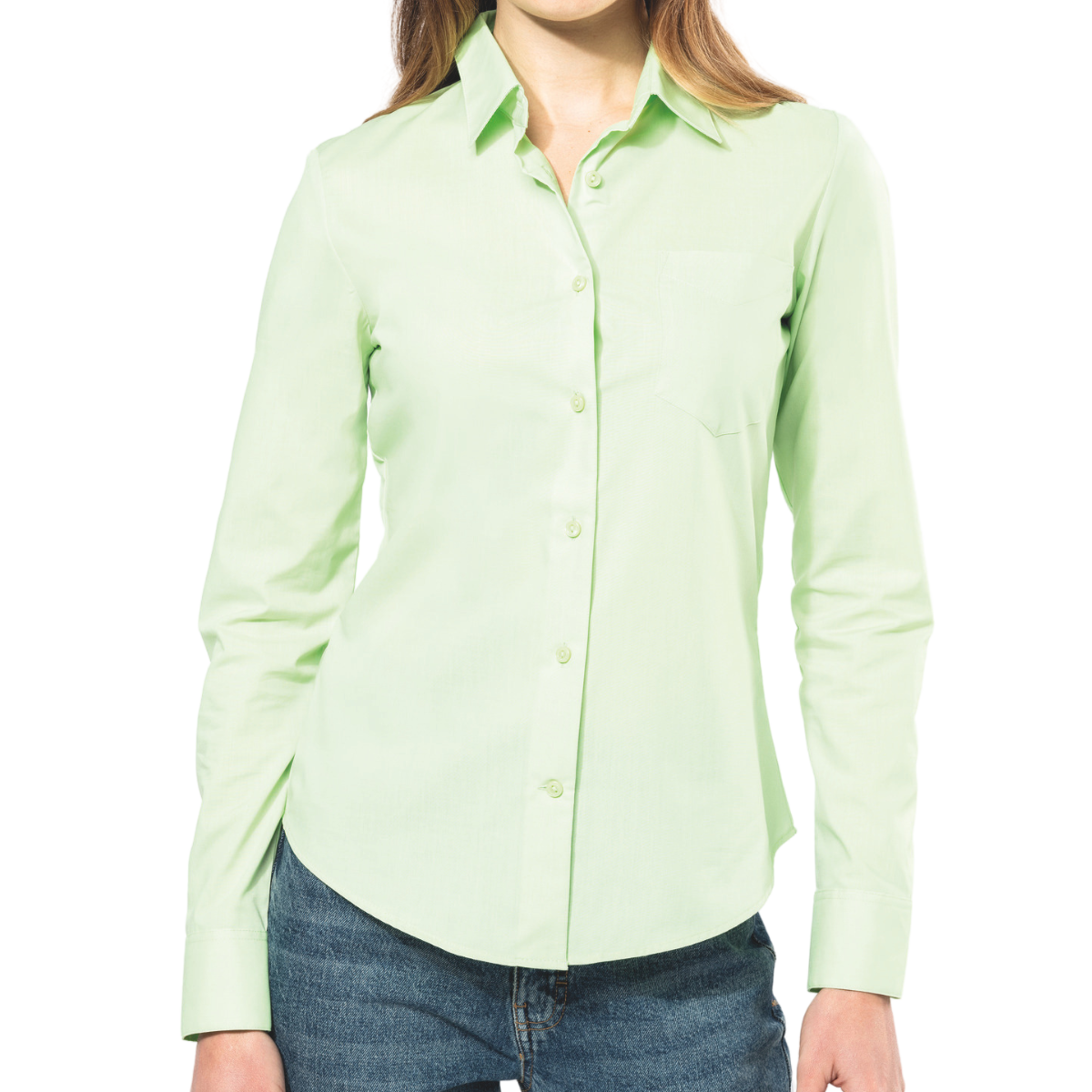 Chemise popeline polycoton entretien facile femme