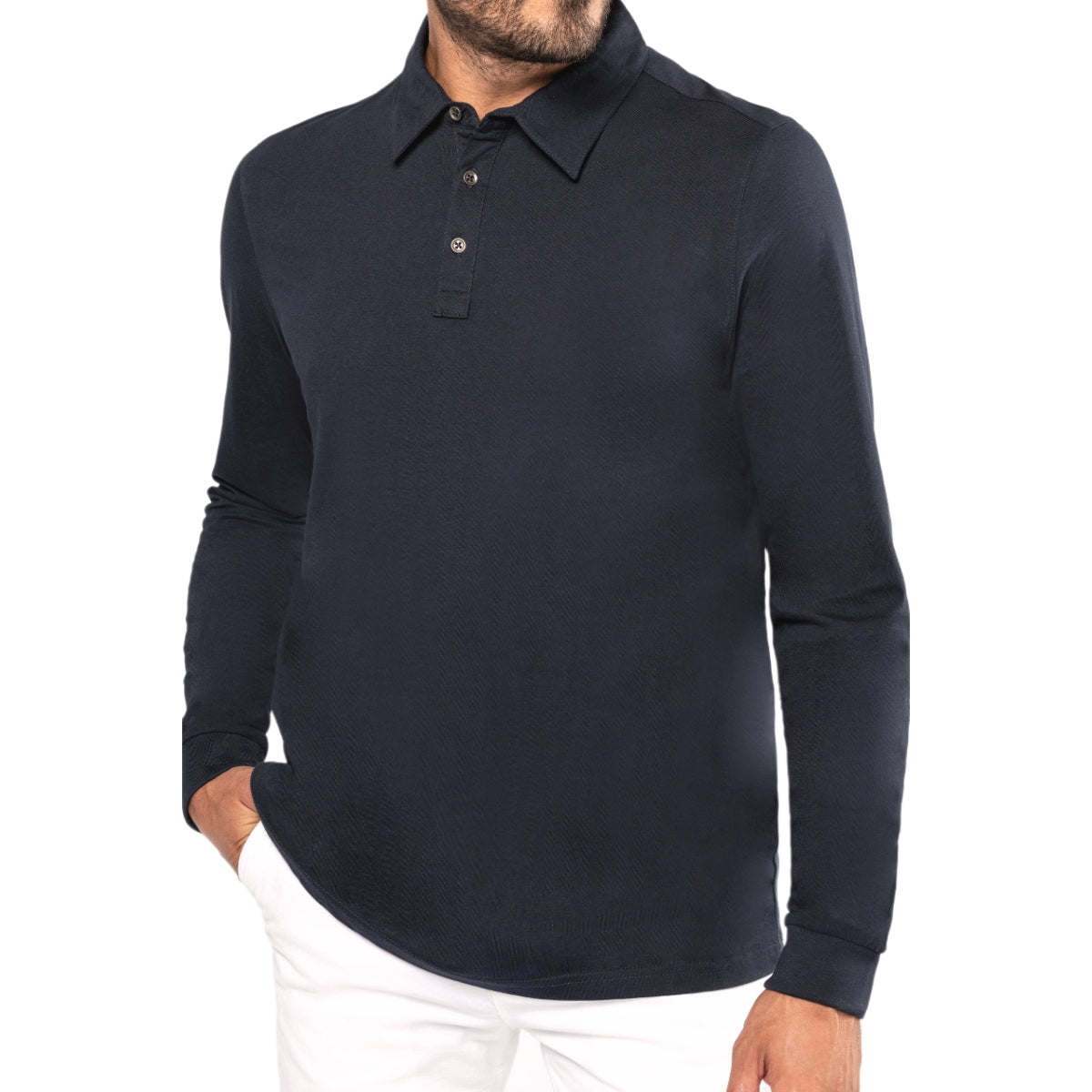 Polo manches longues - Homme